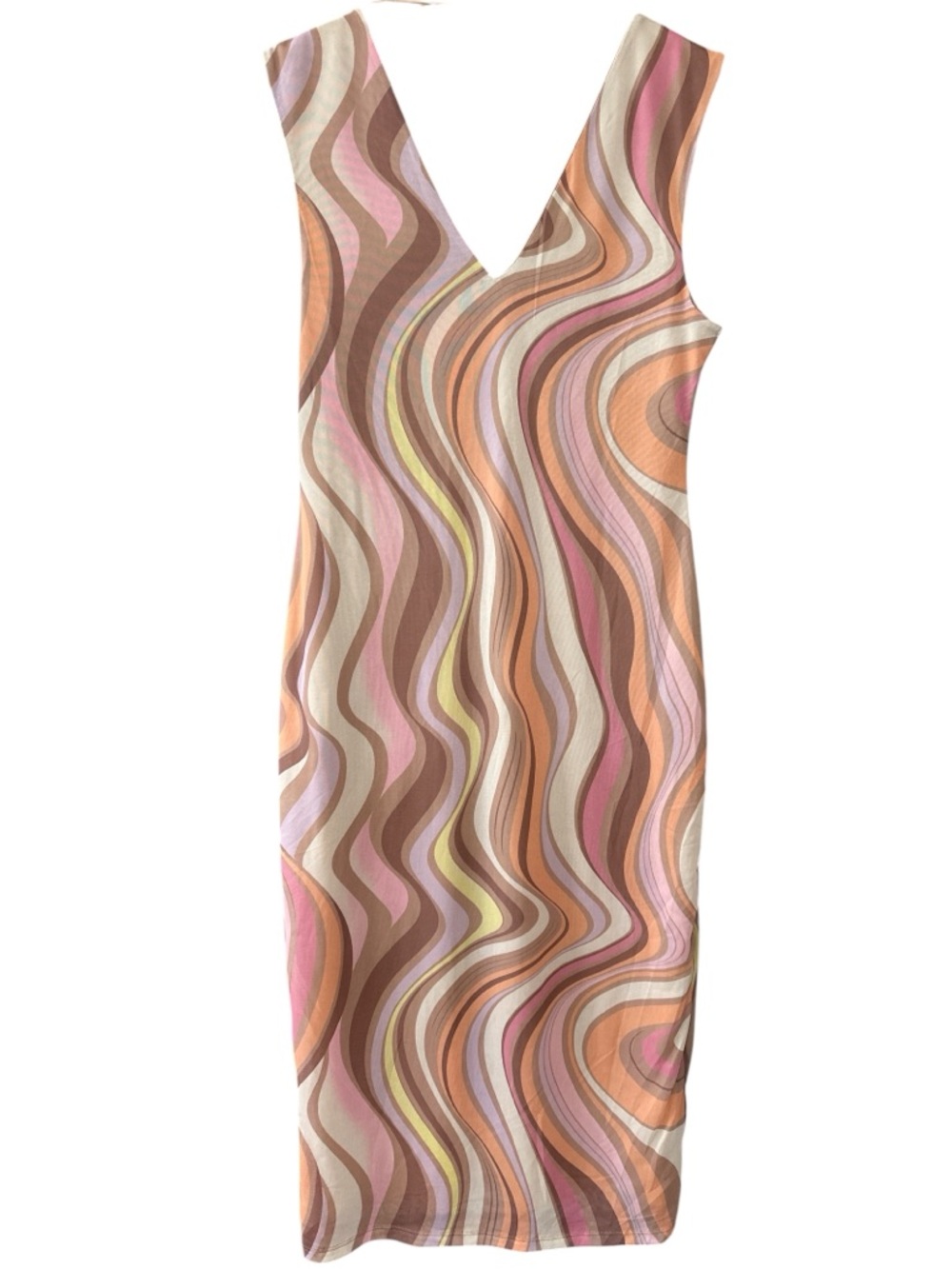 AFRM Ariana Mesh Bodycon Dress in Coral Swirl - Picture 6 of 9